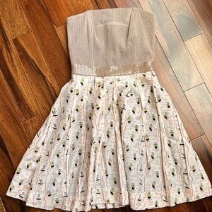 Rachel Roy summer strapless dress super cute size 0.